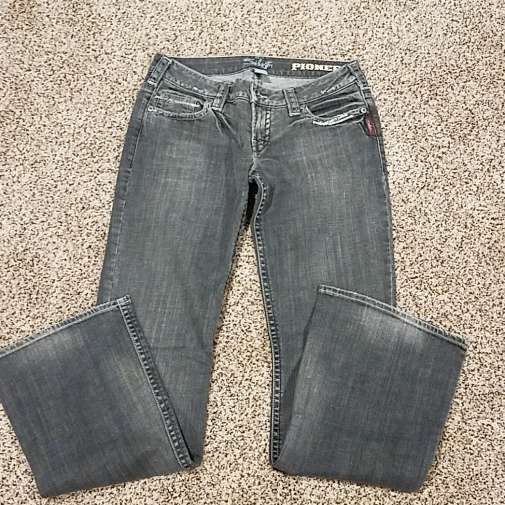 Black Silver Brand Jeans